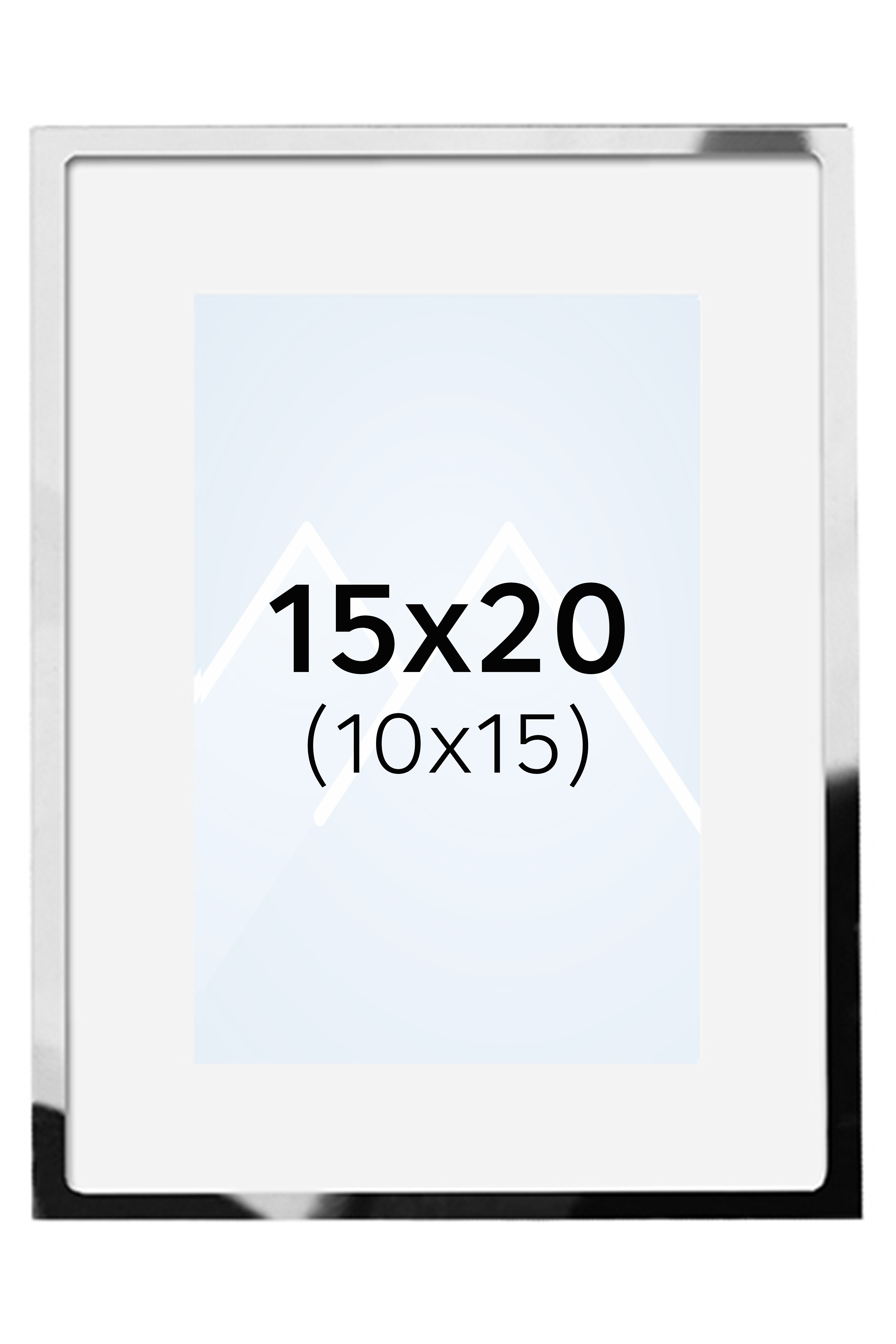 Focus Iris Bilderamme - Sølv, 10x15, 15x20