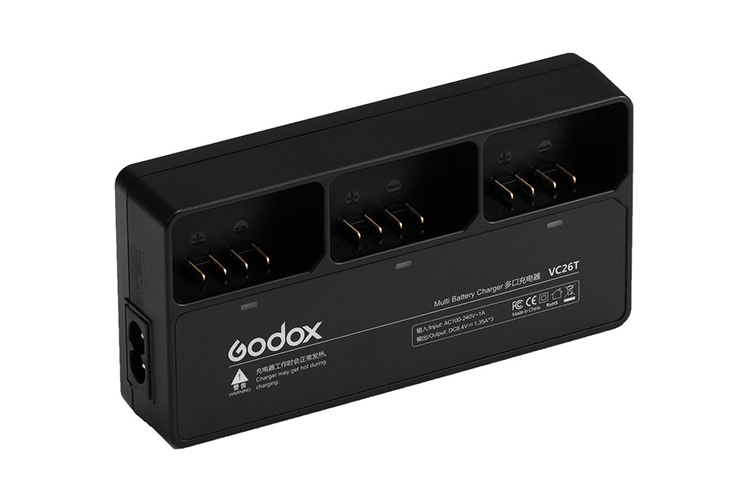 Godox VC26T Batterilader for V1/860III/AD100Pro Godox VC26T Batterilader for V1/860III/AD100Pro