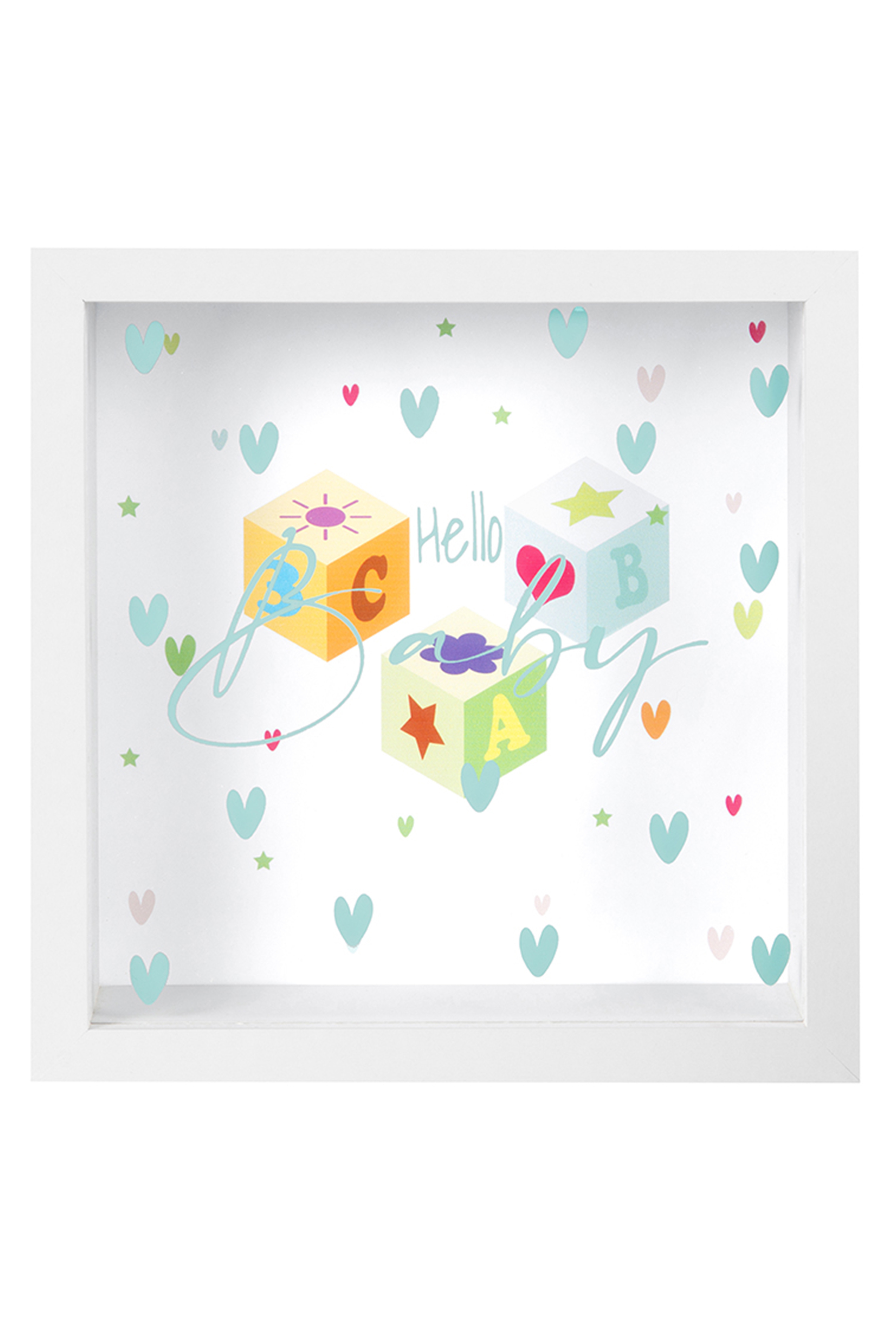 Goldbuch Hello Baby Bilderamme - Hvit, 18x18