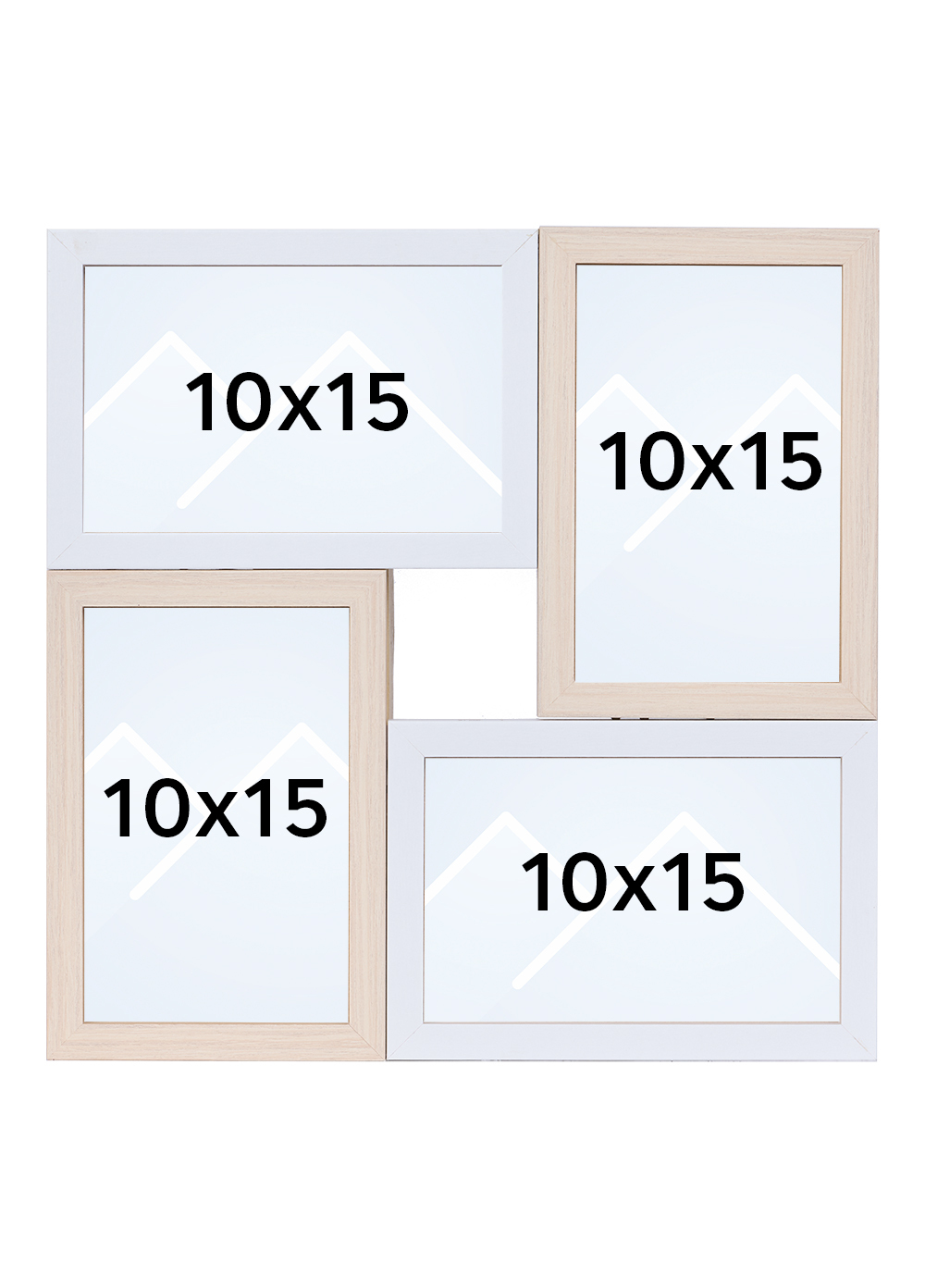 Goldbuch Verona Collageramme - Naturlig tre & Hvit, 10x15 x4