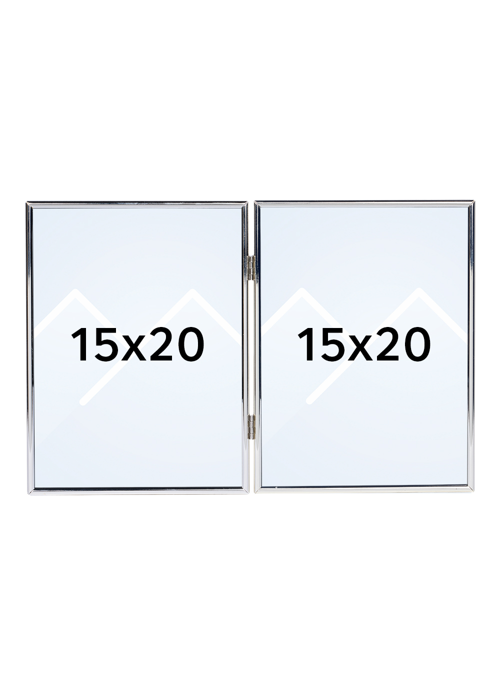 Goldbuch Fine Dobbel Bilderamme - Sølv, 15x20 x2