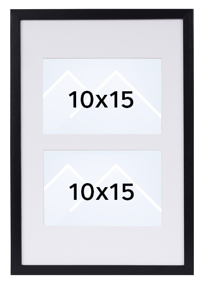 TR København Galleri Collageramme - Svart, 10x15 x2