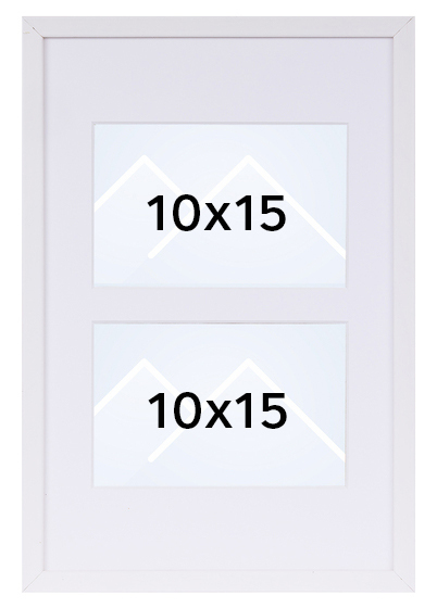 TR København Galleri Collageramme - Hvit, 10x15 x2