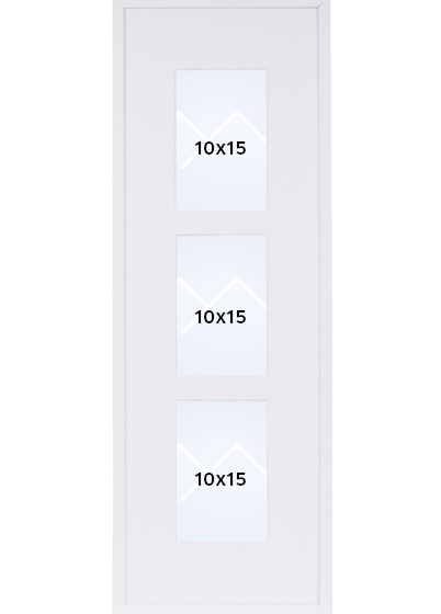 TR København Galleri Collageramme - Hvit, 10x15 x3