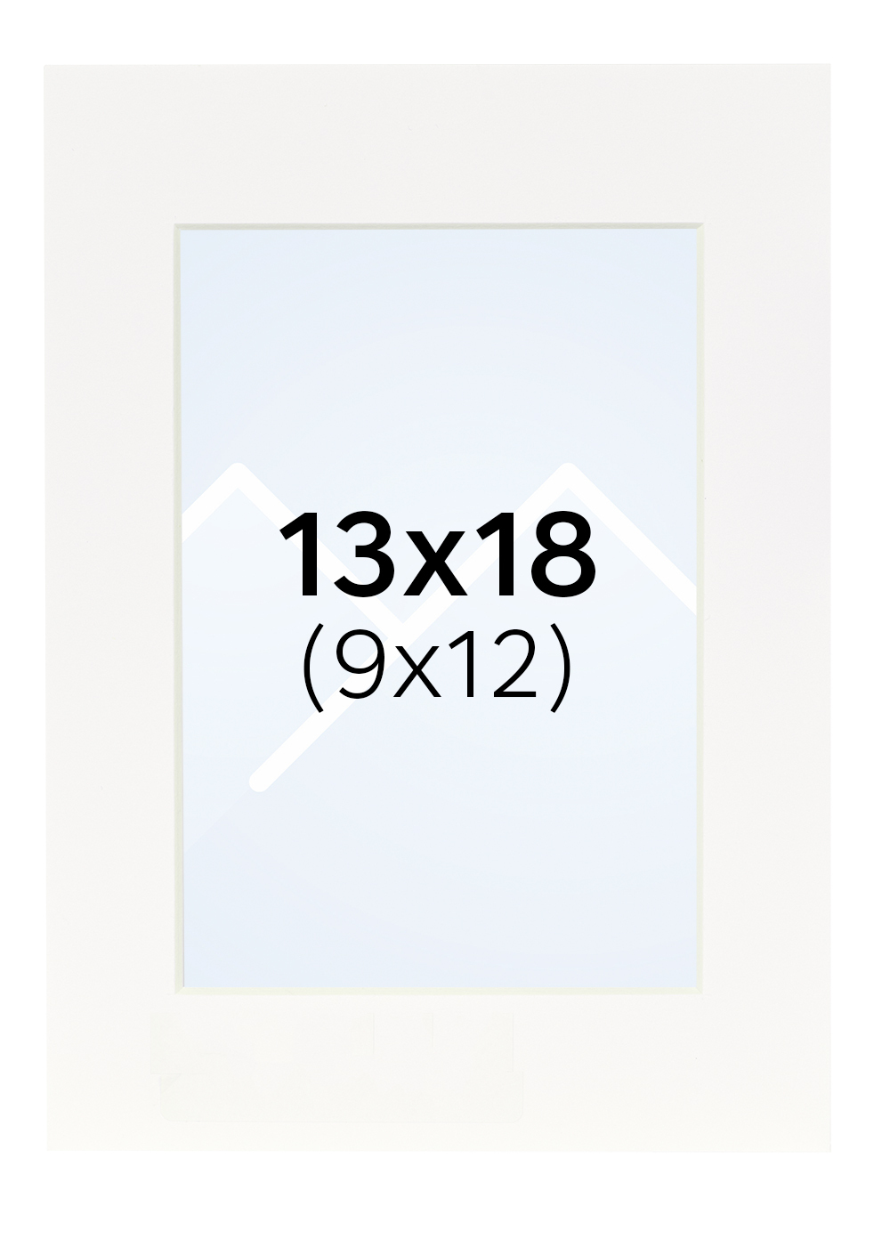 Interart Passepartout - Hvit, 9x12, 13x18