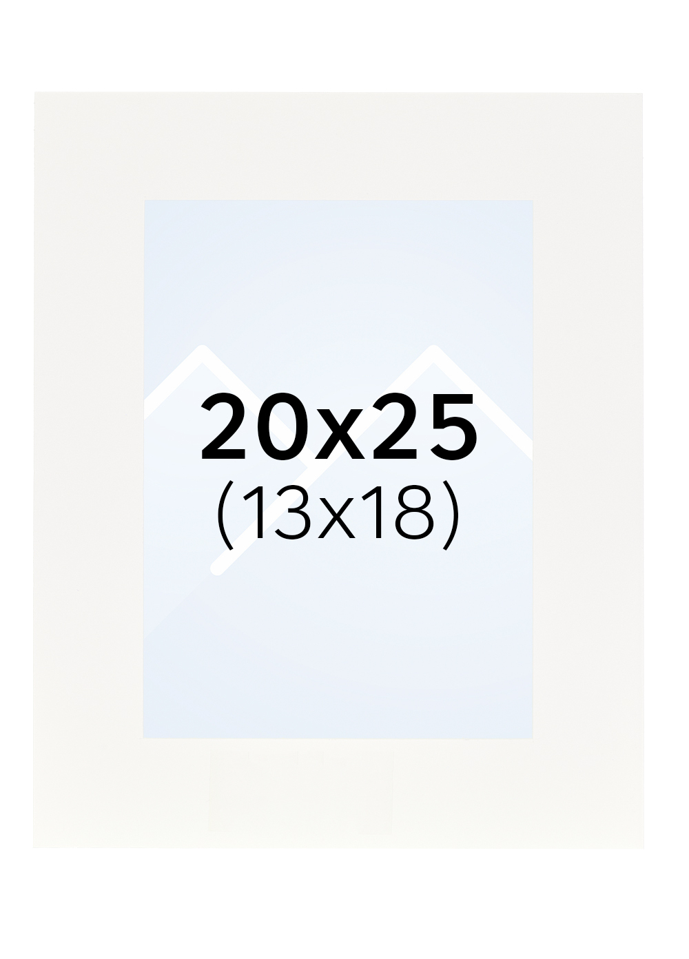 Interart Passepartout - Hvit, 13x18, 20x25