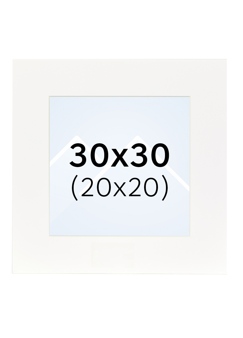 Interart Passepartout - Hvit, 20x20, 30x30