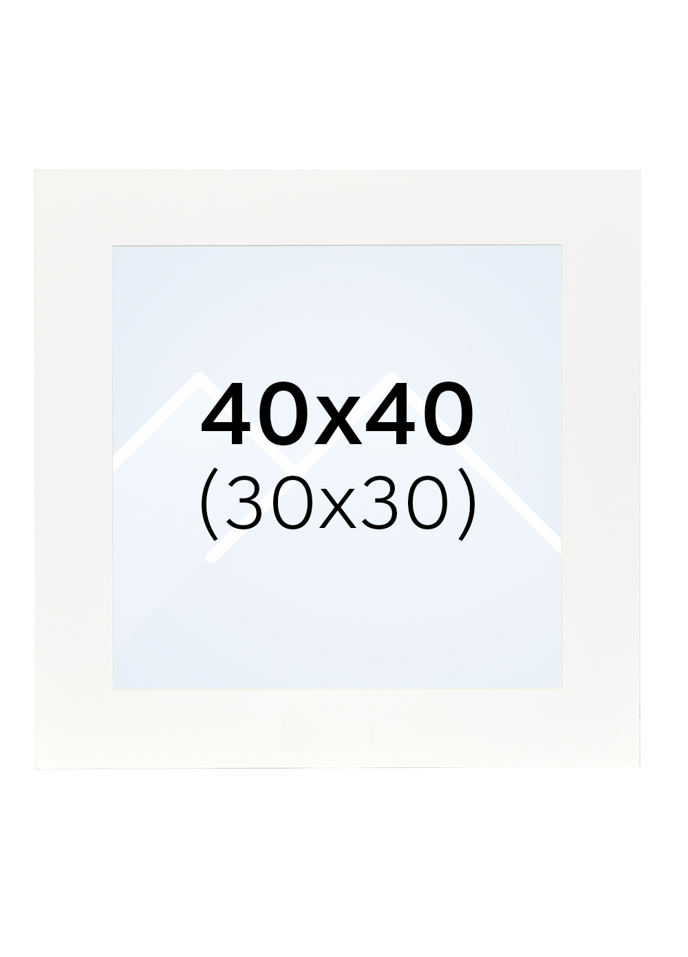 Interart Passepartout - Hvit, 30x30, 40x40