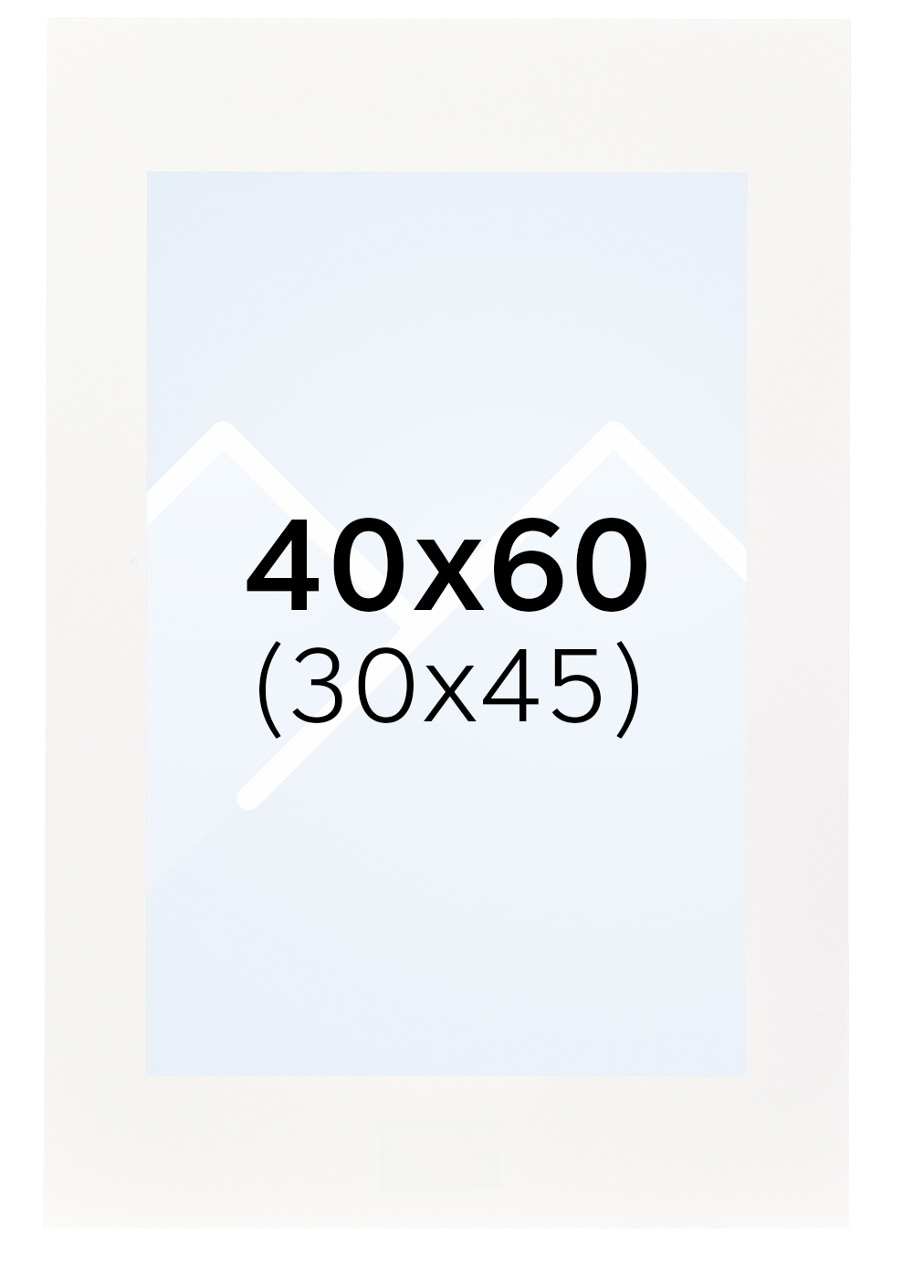 Interart Passepartout - Hvit, 30x45, 40x60