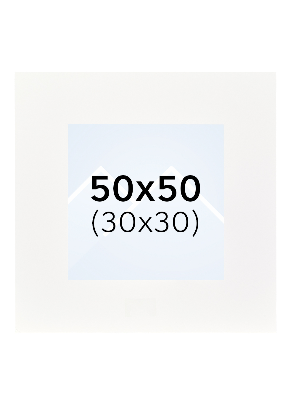 Interart Passepartout - Hvit, 30x30, 50x50