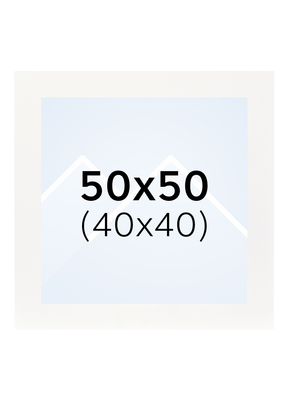 Interart Passepartout - Hvit, 40x40, 50x50