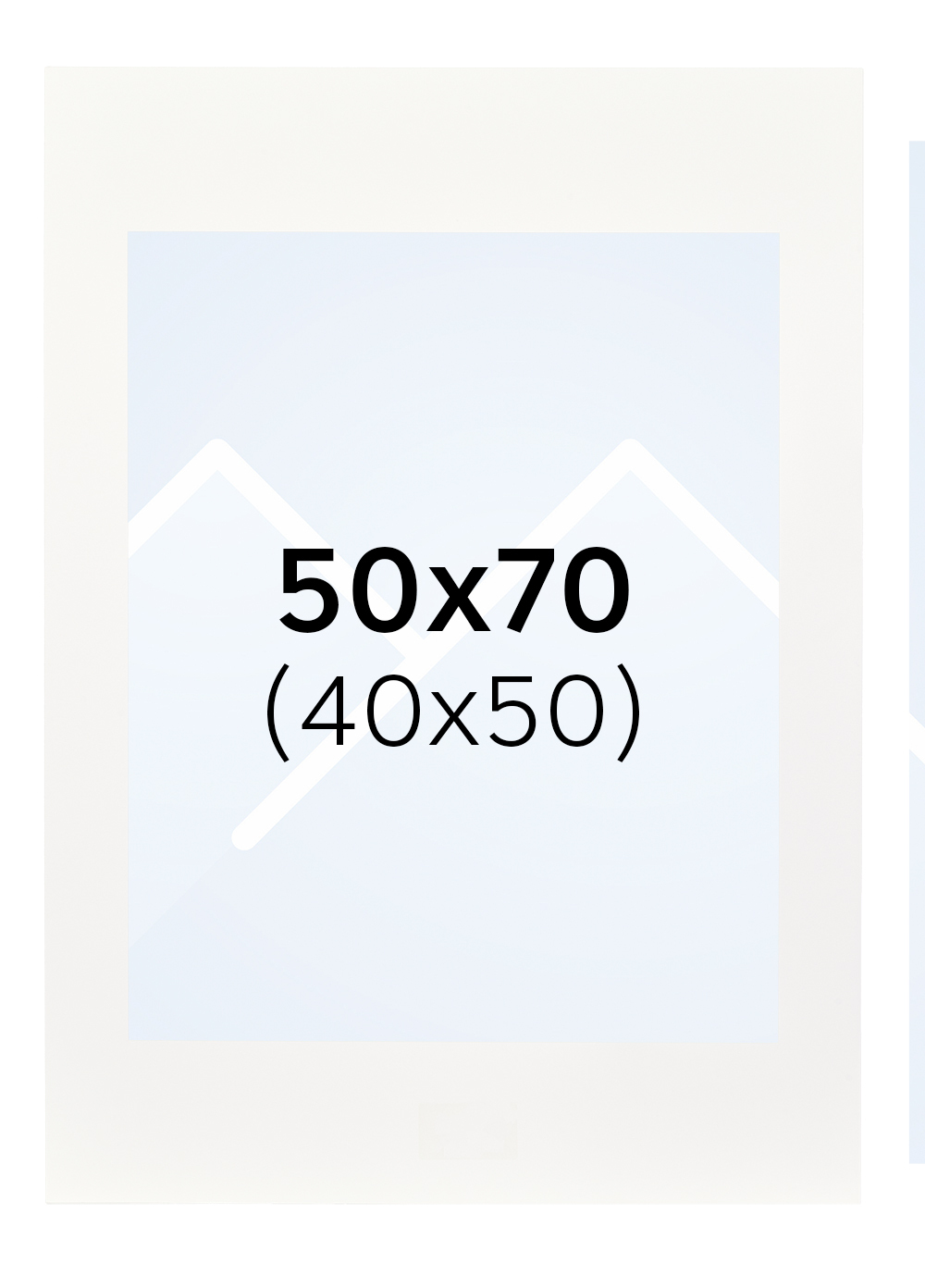 Interart Passepartout - Hvit, 40x50, 50x70