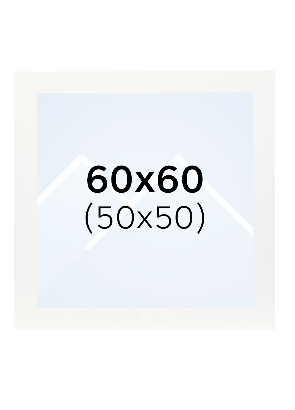 Interart Passepartout - Hvit, 50x50, 60x60