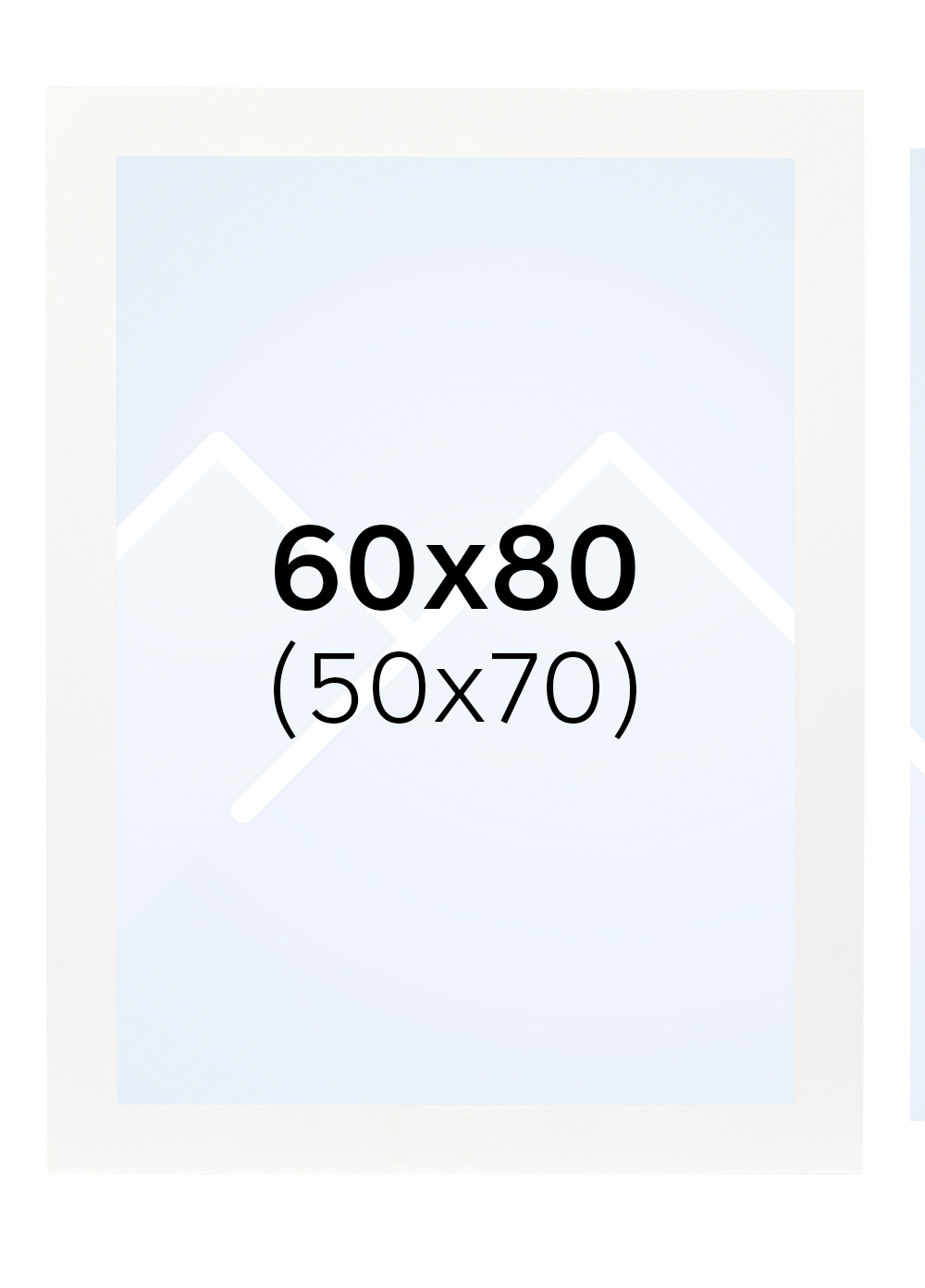 Interart Passepartout - Hvit, 50x70, 60x80