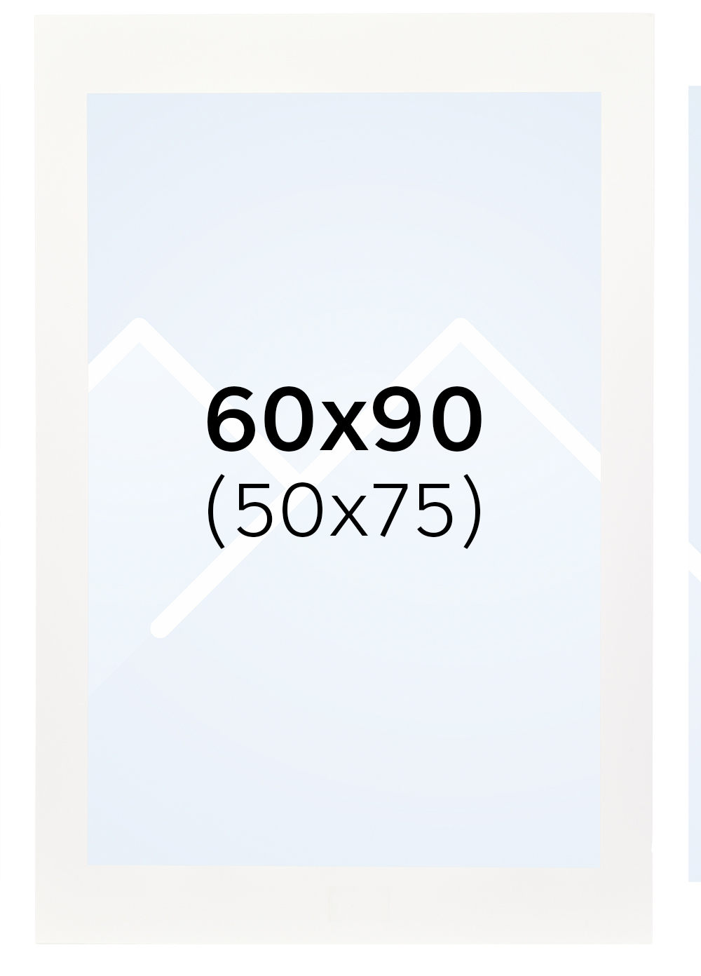 Interart Passepartout - Hvit, 50x75, 60x90