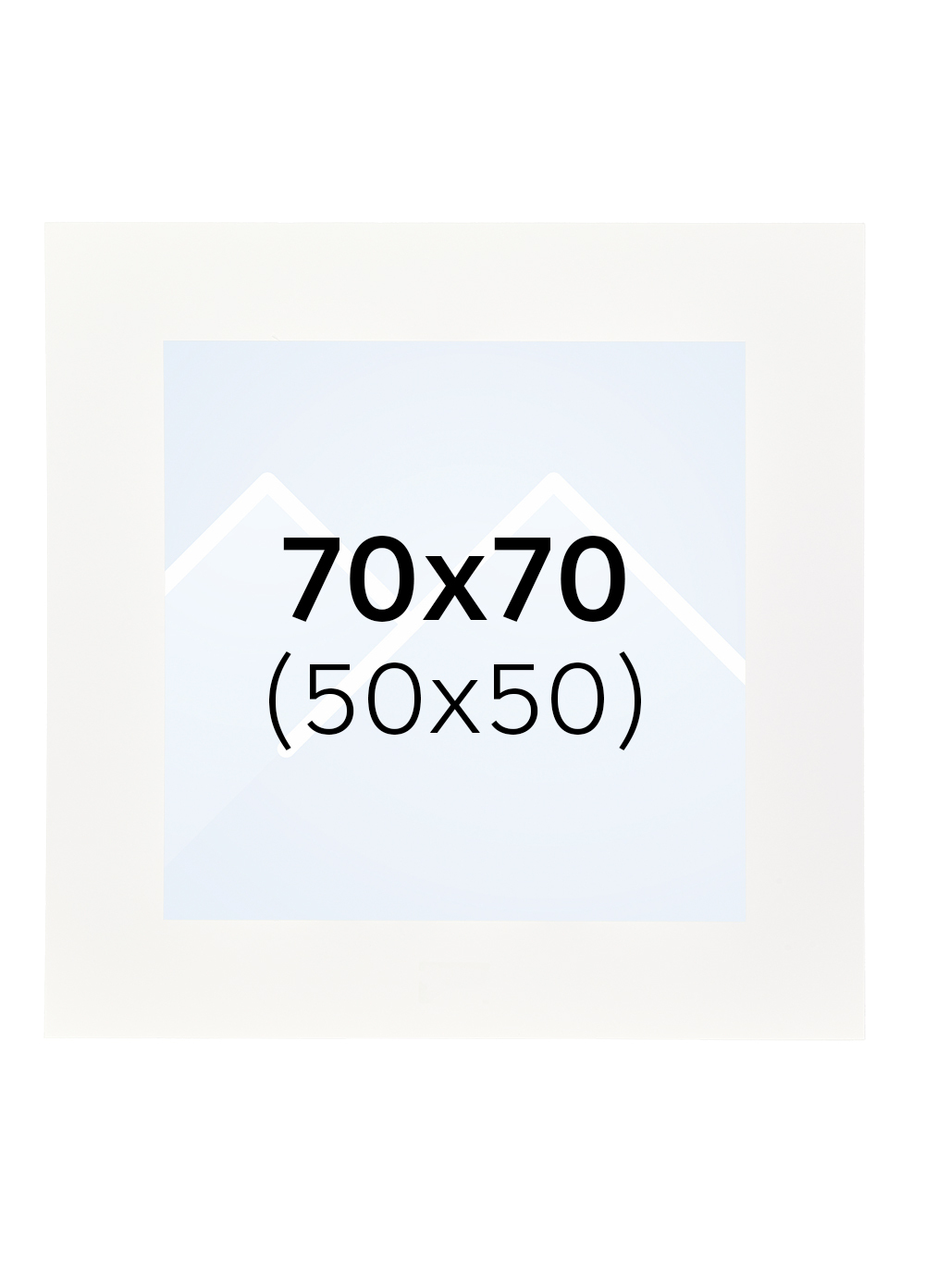 Interart Passepartout - Hvit, 50x50, 70x70