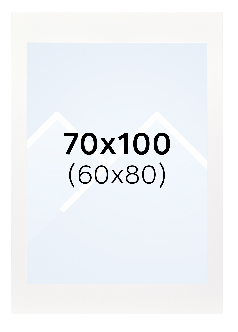 Interart Passepartout - Hvit, 60x80, 70x100