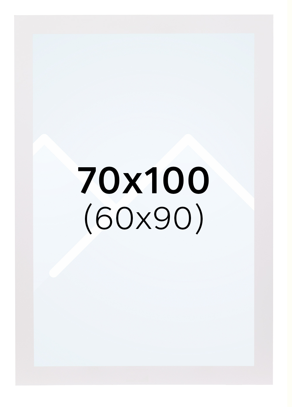 Interart Passepartout - Hvit, 60x90, 70x100