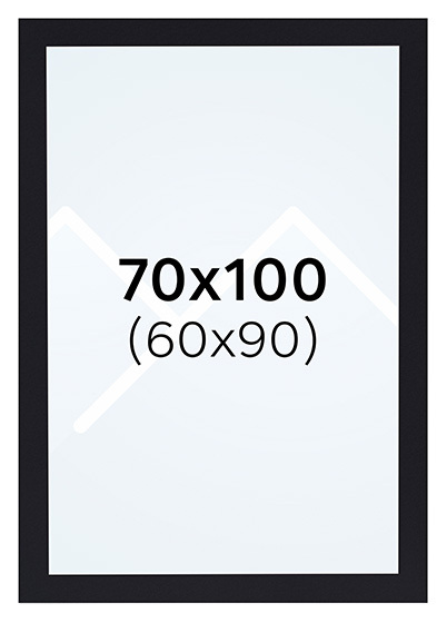 Interart Passepartout - Svart, 60x90, 70x100