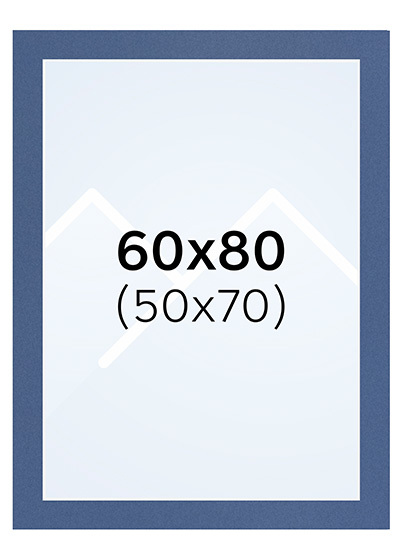 Interart Passepartout - Delftblå, 50x70, 60x80