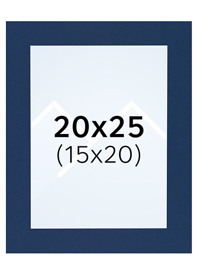 Interart Passepartout - Blå, 15x20, 20x25