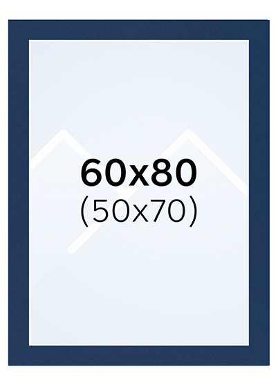 Interart Passepartout - Blå, 50x70, 60x80