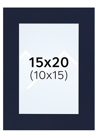 Interart Passepartout - Indigo, 10x15, 15x20