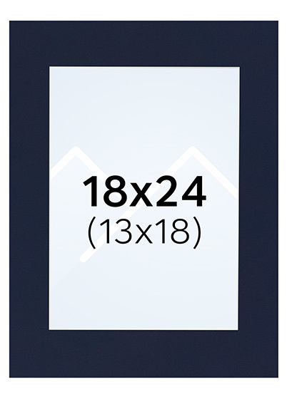 Interart Passepartout - Indigo, 13x18, 18x24