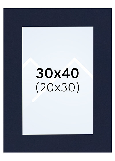 Interart Passepartout - Indigo, 20x30, 30x40