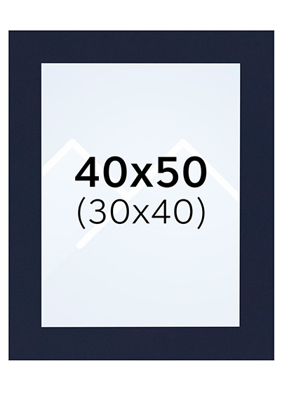 Interart Passepartout - Indigo, 30x40, 40x50