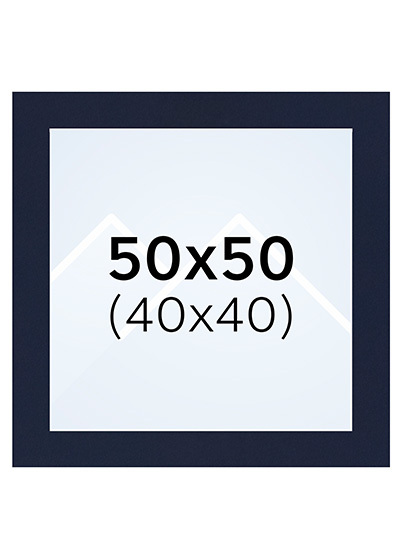 Interart Passepartout - Indigo, 40x40, 50x50