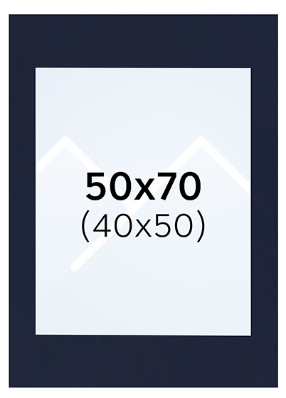 Interart Passepartout - Indigo, 40x50, 50x70