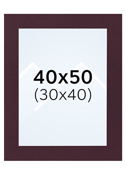 Interart Passepartout - Vinrød, 30x40, 40x50