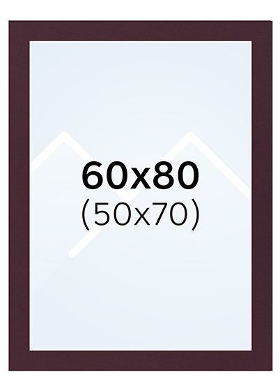 Interart Passepartout - Vinrød, 50x70, 60x80