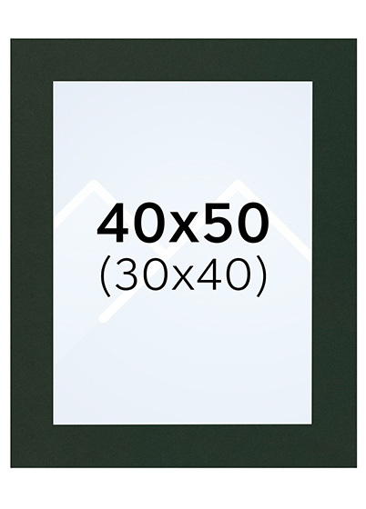Interart Passepartout - Salviegrønn, 30x40, 40x50