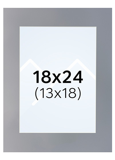 Interart Passepartout - Granitt, 13x18, 18x24