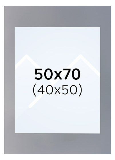 Interart Passepartout - Granitt, 40x50, 50x70