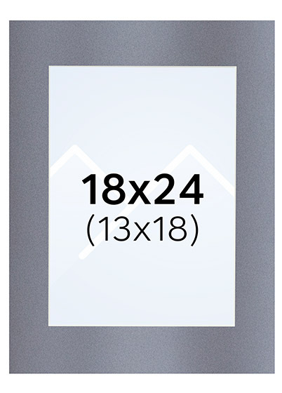 Interart Passepartout - Filtgrå, 13x18, 18x24