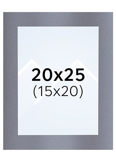 Interart Passepartout - Filtgrå, 15x20, 20x25