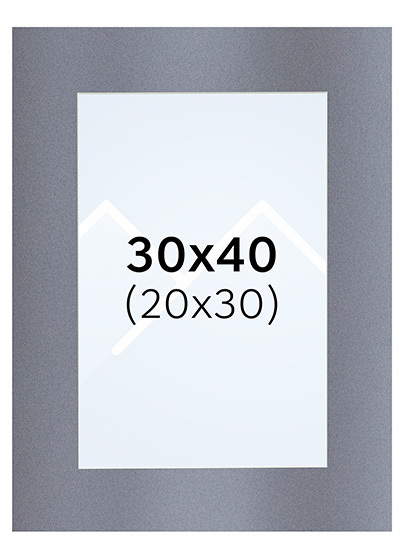Interart Passepartout - Filtgrå, 20x30, 30x40