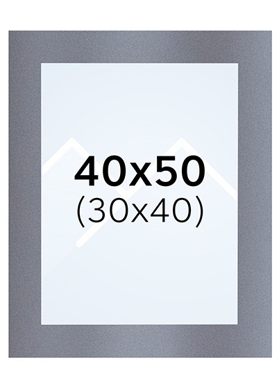 Interart Passepartout - Filtgrå, 30x40, 40x50