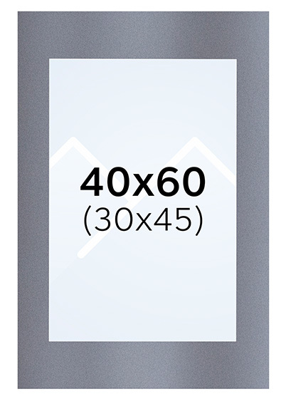 Interart Passepartout - Filtgrå, 30x45, 40x60