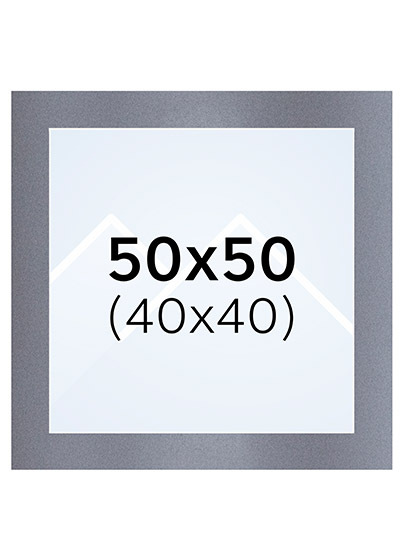 Interart Passepartout - Filtgrå, 40x40, 50x50
