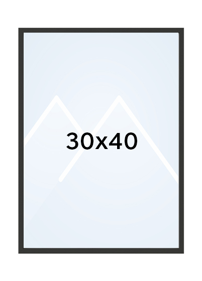 Inter Brasil Bilderamme - Svart, 30x40