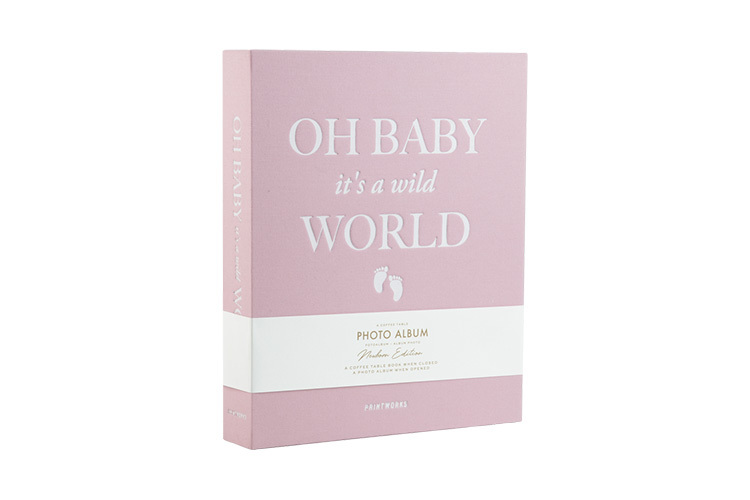 Printworks Album Baby Its A Wild World Pink Large Printworks Album Baby Its A Wild World Pink Large