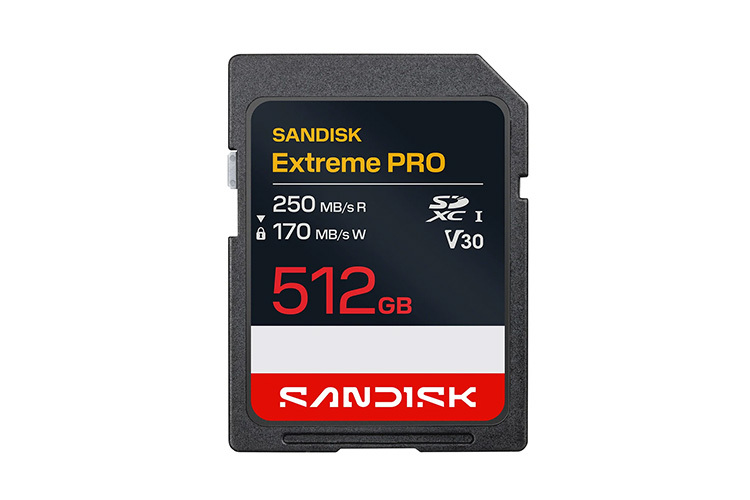 SanDisk SDXC Extreme Pro 250/170MB/s 512GB