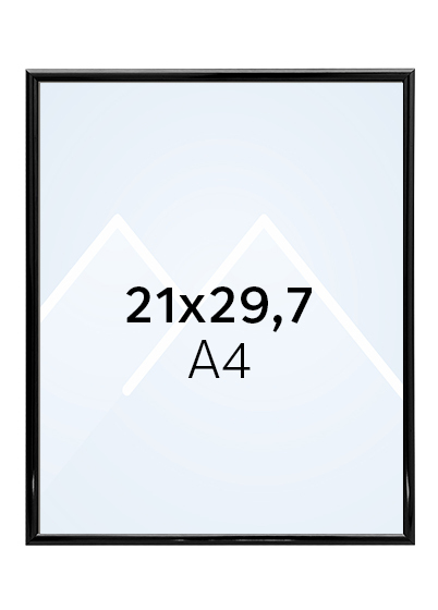 Focus Lily Bilderamme. - Svart, 21x29.7 (A4)