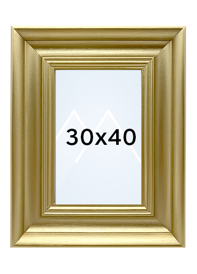 Focus Lotus Bilderamme - Gull, 30x40