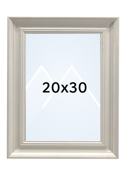 Focus Lotus Bilderamme - Hvit, 20x30