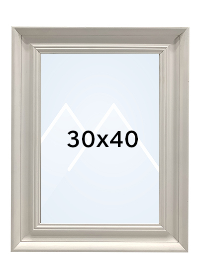 Focus Lotus Bilderamme - Hvit, 30x40